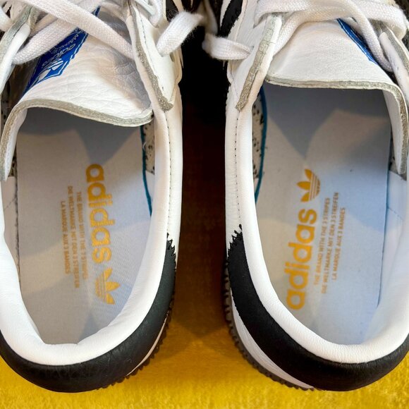 Adidas Sambarose Platform Sneakers - White w/ Black Stripes and Brown Gum Sole - Picture 10 of 10
